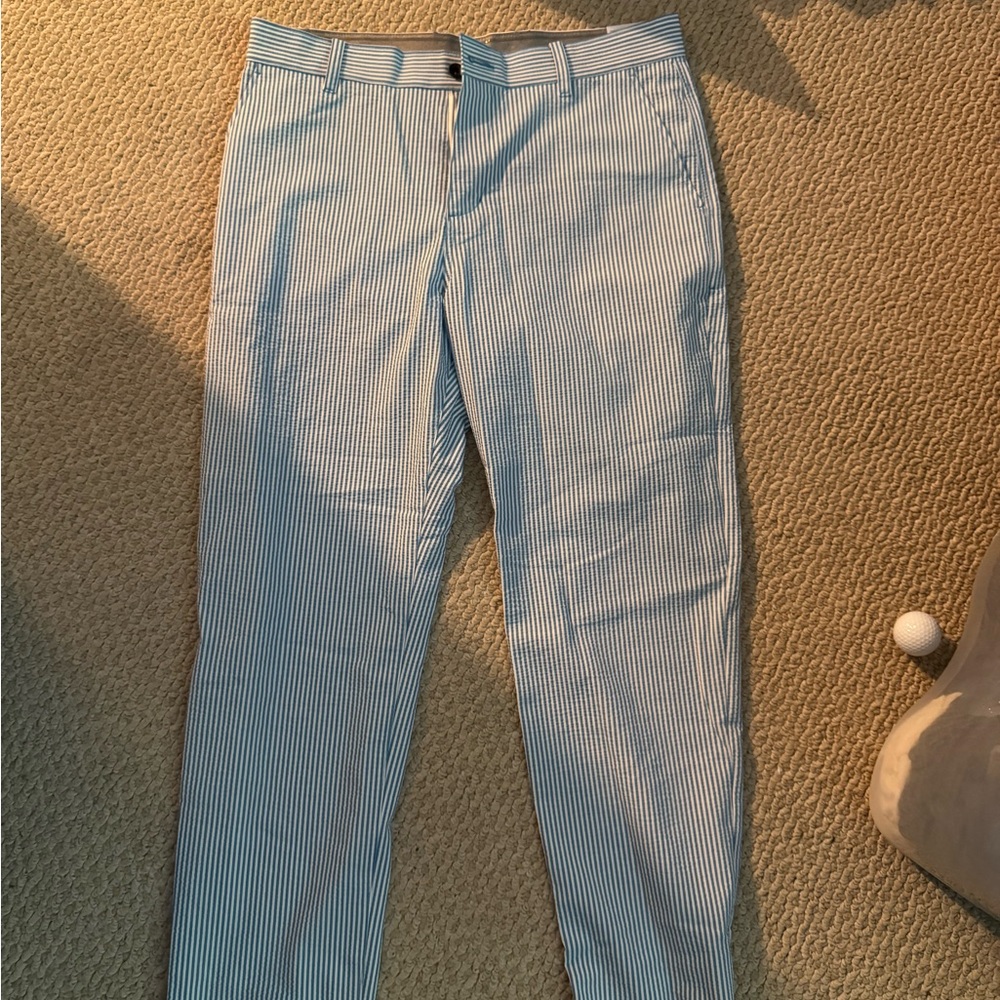 Nike Men's Blue Striped Seersucker